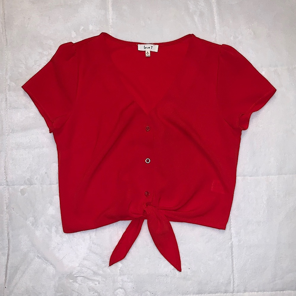Red Crop Top